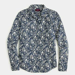 J. Crew Liberty Print button front shirt